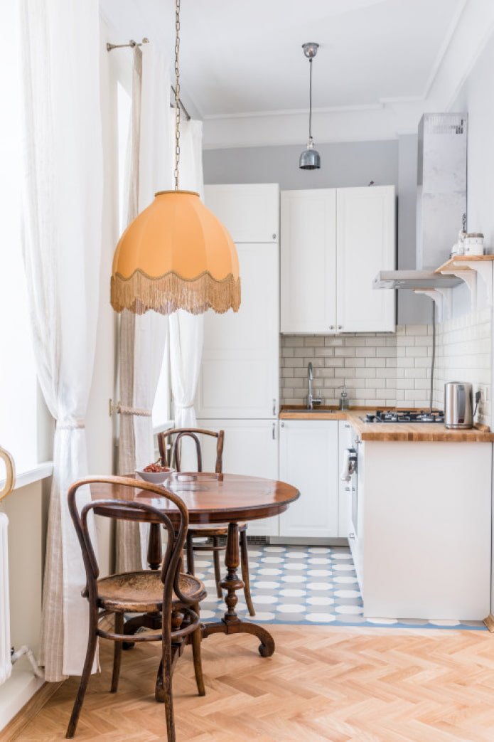 small kitchen in a studio