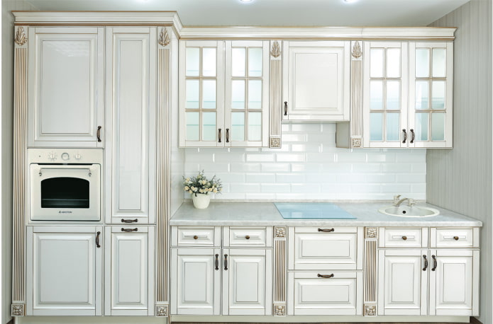 bronze patina in the kitchen
