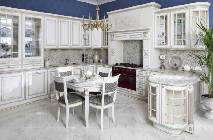 kitchen in the Empire style