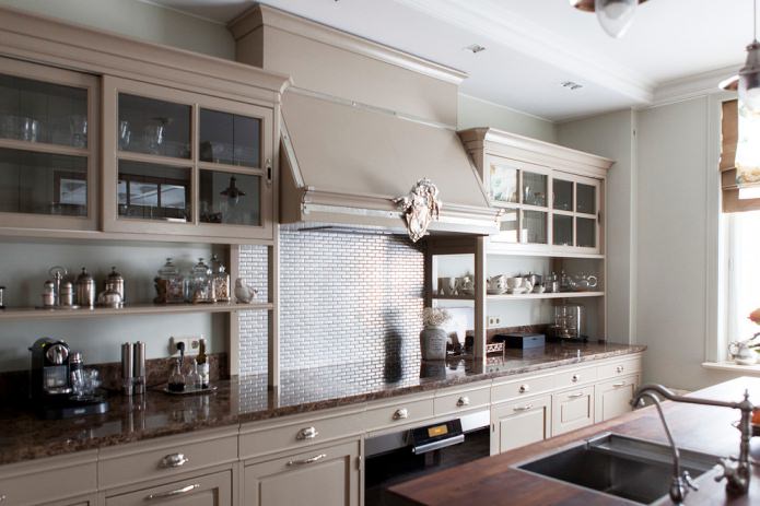 Kitchen countertop made of artificial stone