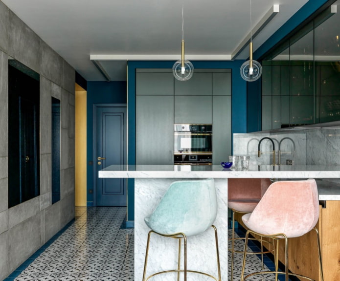 tinted glass in the kitchen