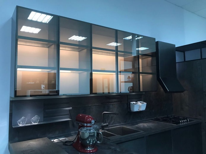 frameless facades in the kitchen