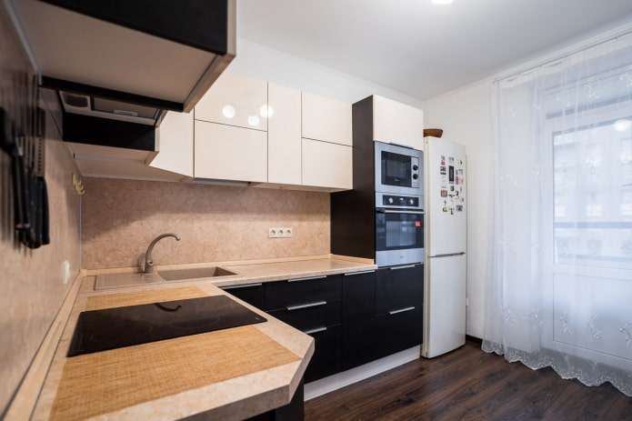 gray kitchen appliances
