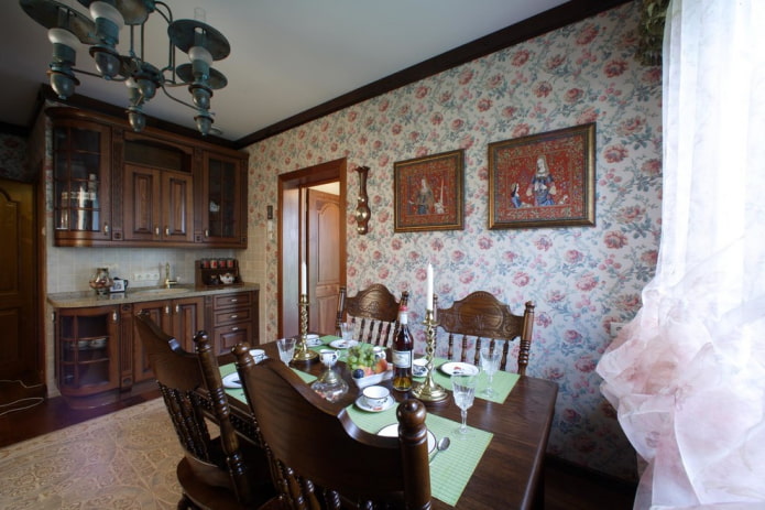 kitchen-dining room in English style