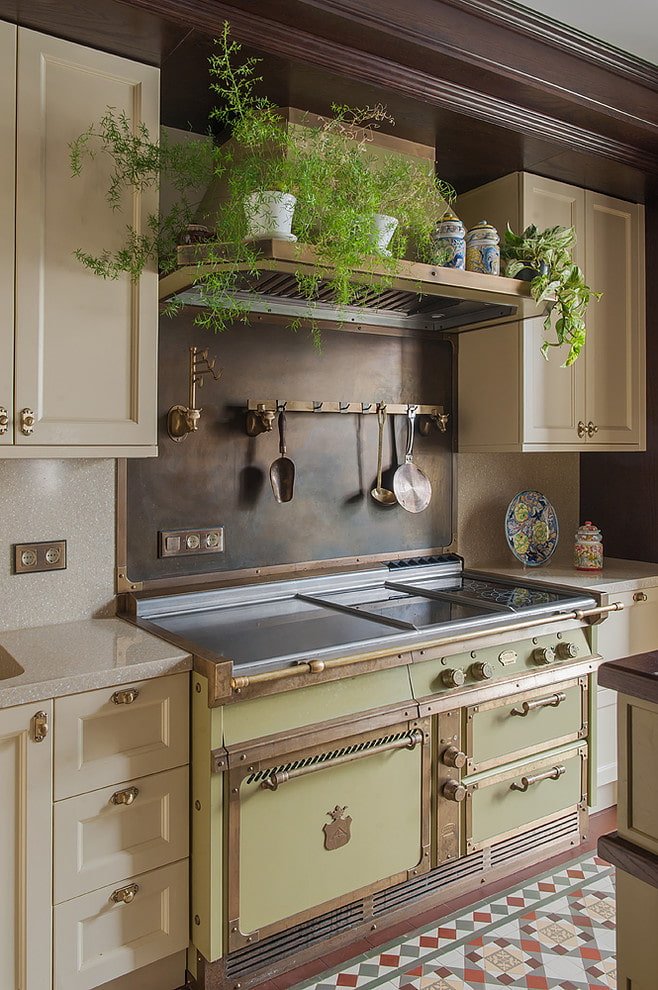 pastel tones in the kitchen