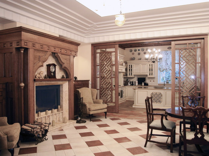 tiles on the floor in a checkerboard pattern