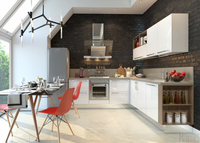 Modern kitchen in a private house