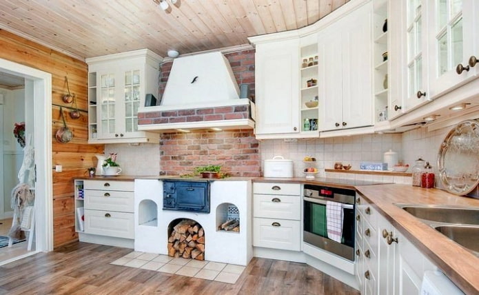Kitchen with a stove