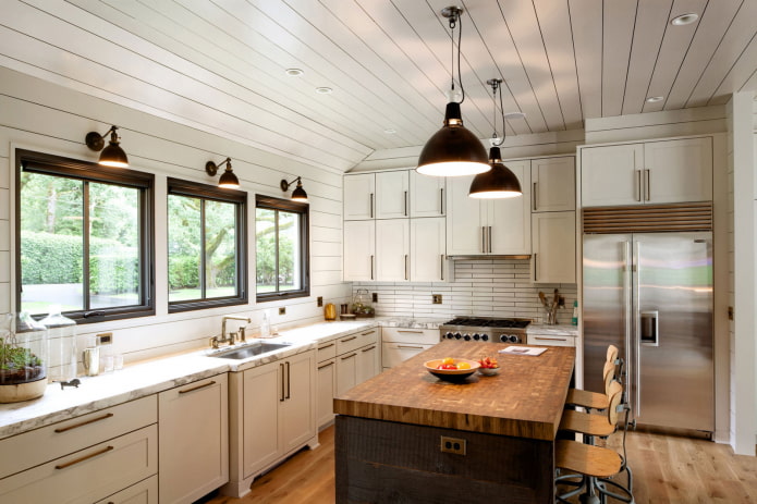 white kitchen in the house