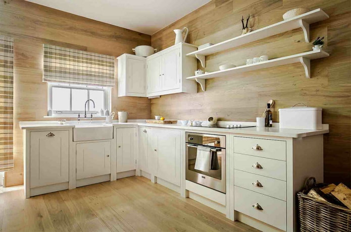 roller blinds in the kitchen