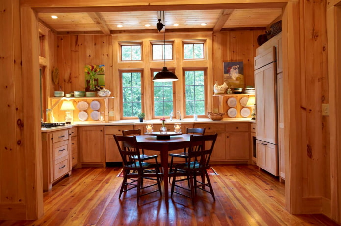 lighting in the kitchen in the house