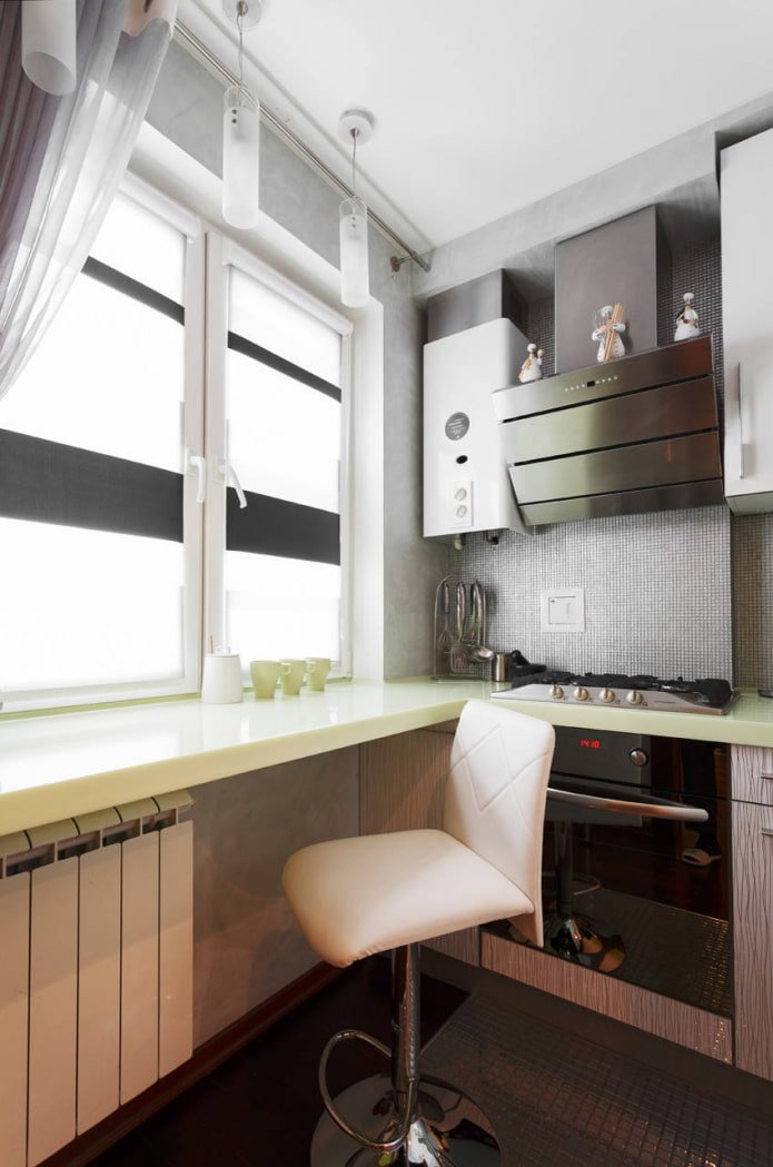 Countertop-window sill