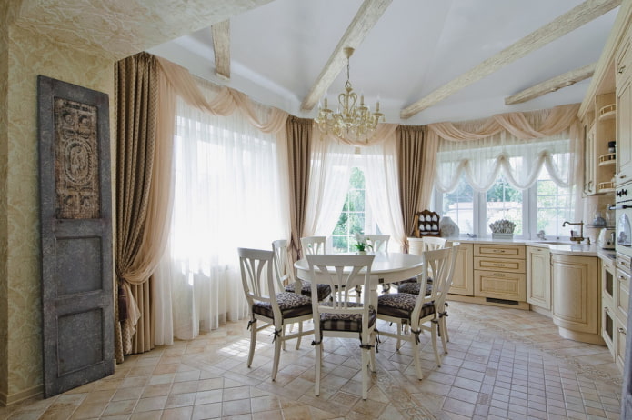 classic kitchen in the interior of a house