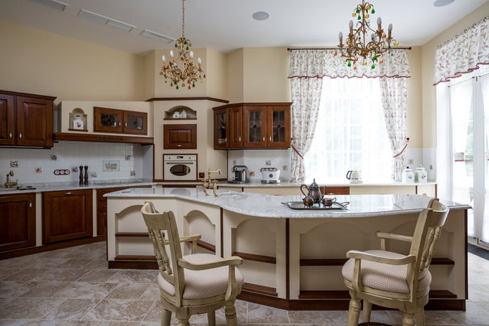 furniture in the interior of a classic kitchen