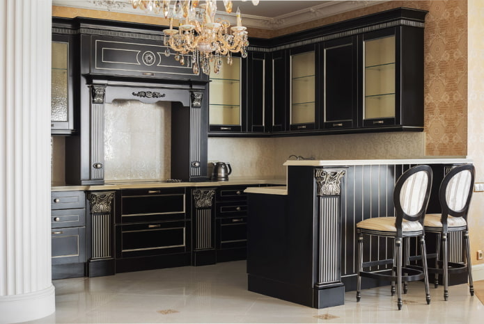 color scheme of a classic kitchen