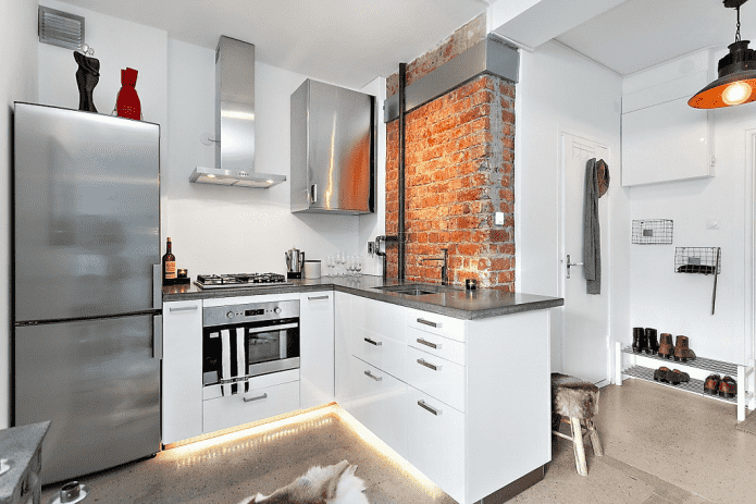 kitchen-hallway interior design