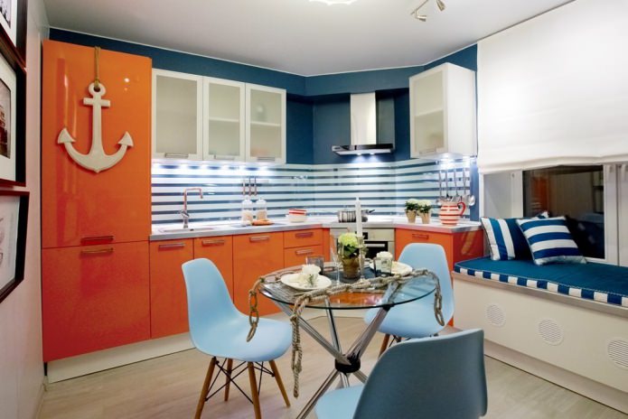 kitchen in a marine style