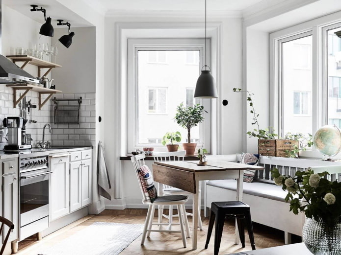 kitchen in scandi style