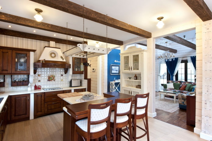 kitchen decoration in a rustic country style
