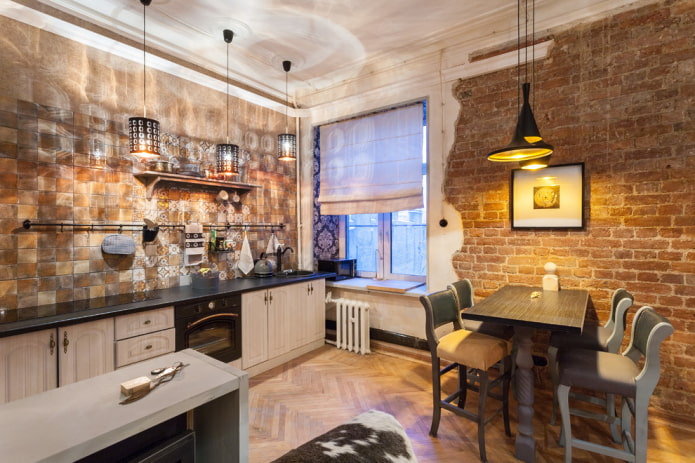 two types of lamps in the kitchen are divided into zones