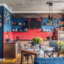 Kitchen in loft style-8