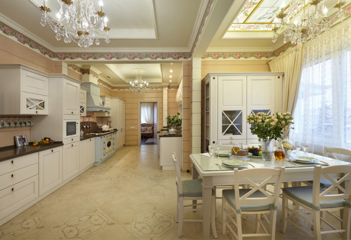 kitchen in Provencal style in a private house