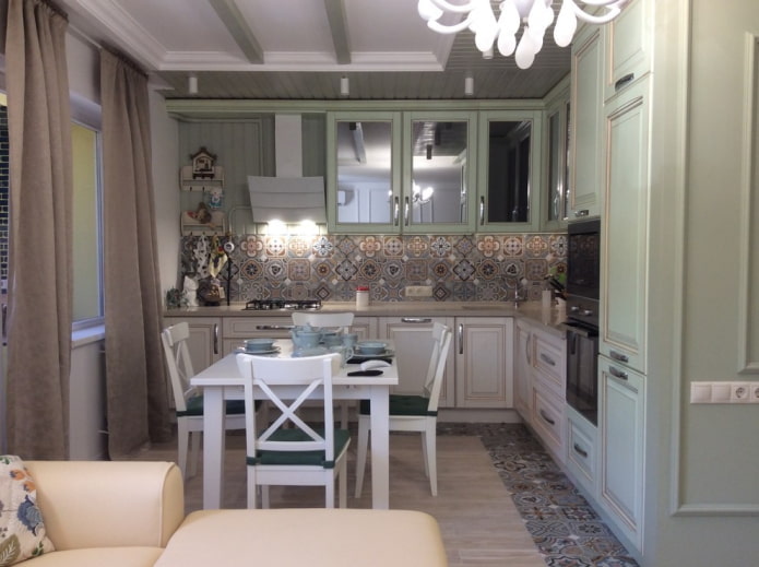 kitchen interior in Provence style