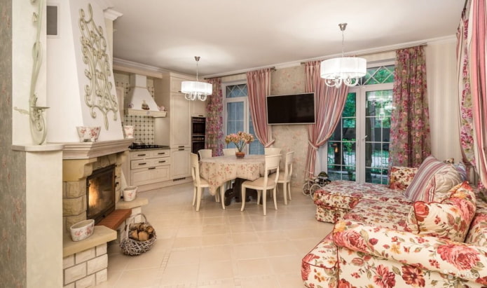 kitchen interior in Provencal style