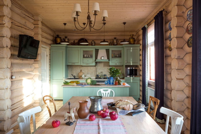 kitchen in Provencal style in a private house