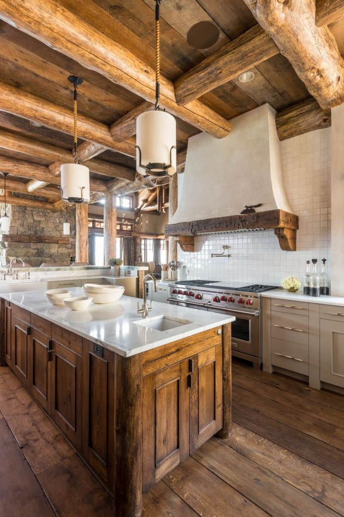 hood in a country kitchen