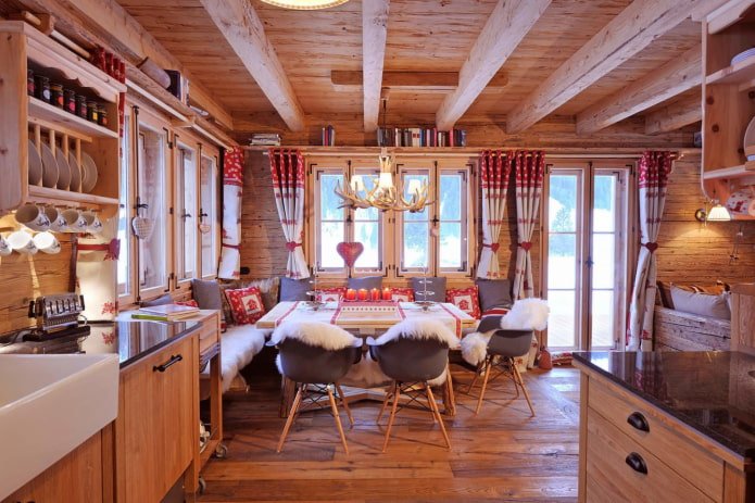 kitchen decor in a country house