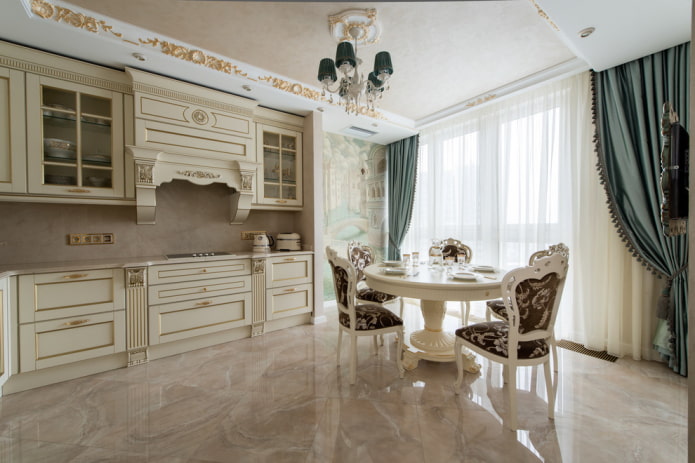 light kitchen in a classic style