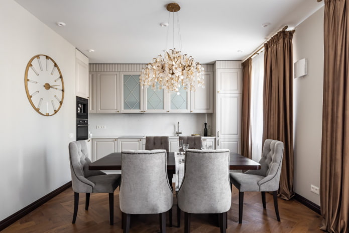 kitchen interior in light colors