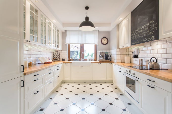 kitchen decoration in light colors