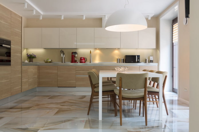 light kitchen in a modern style