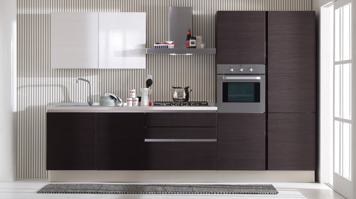 straight wenge kitchen