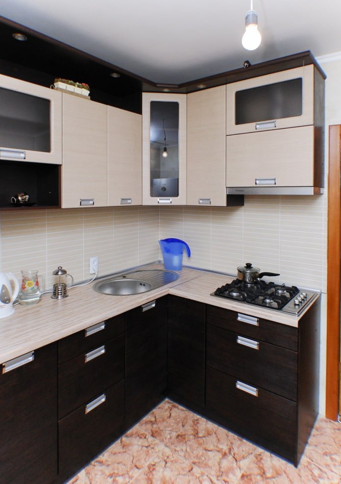 two-color kitchen