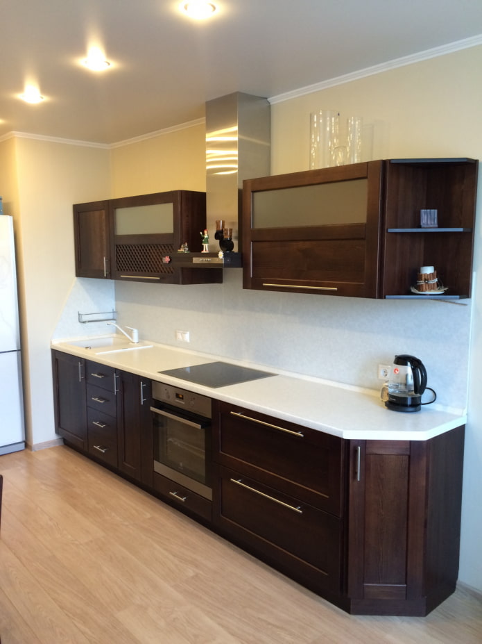 dark kitchen furniture