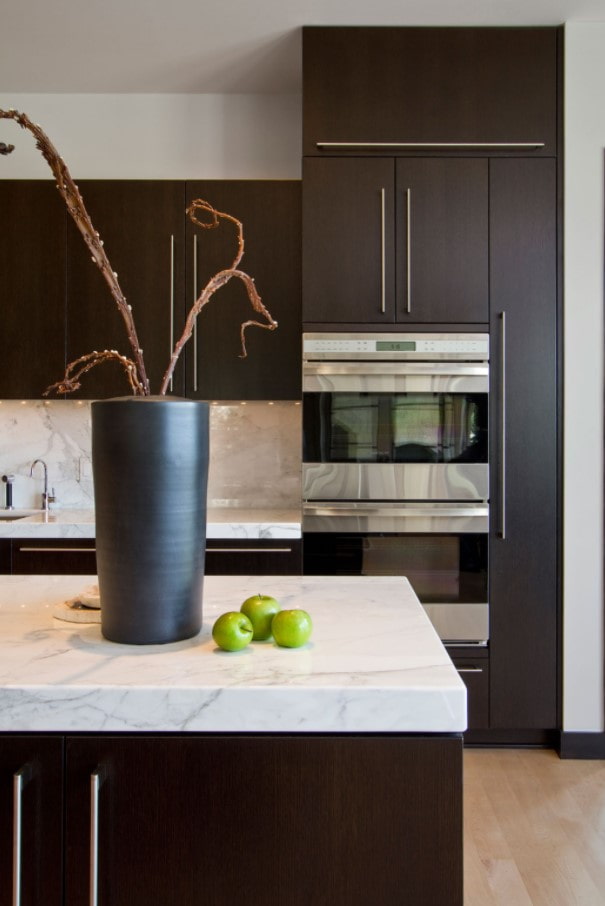 marble countertop in the interior