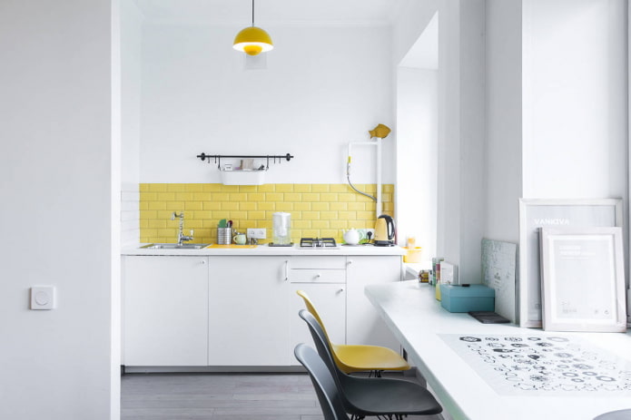 Yellow apron