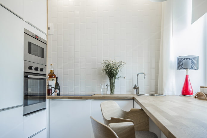 kitchen with tall units without upper cabinets