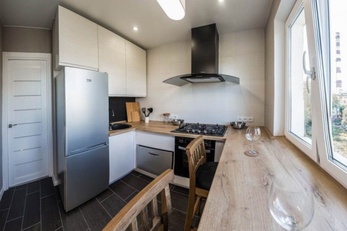 small kitchen with appliances