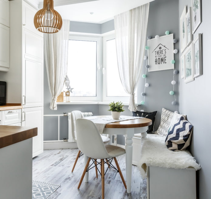 Scandinavian style kitchen corner