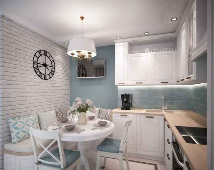 kitchen corner in the Provence style