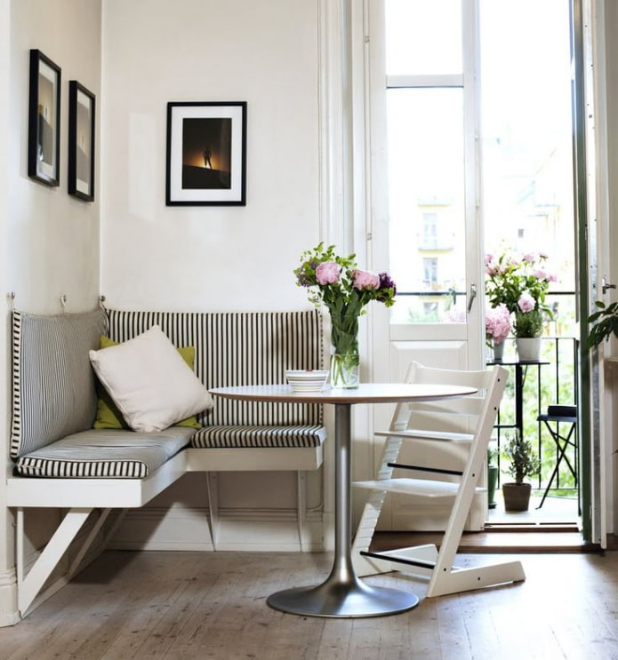a corner for a small kitchen