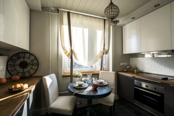 parallel square kitchen