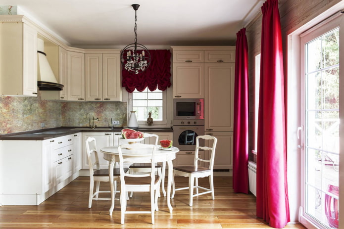 square kitchen in the house