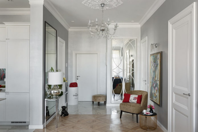 large hallway in the apartment
