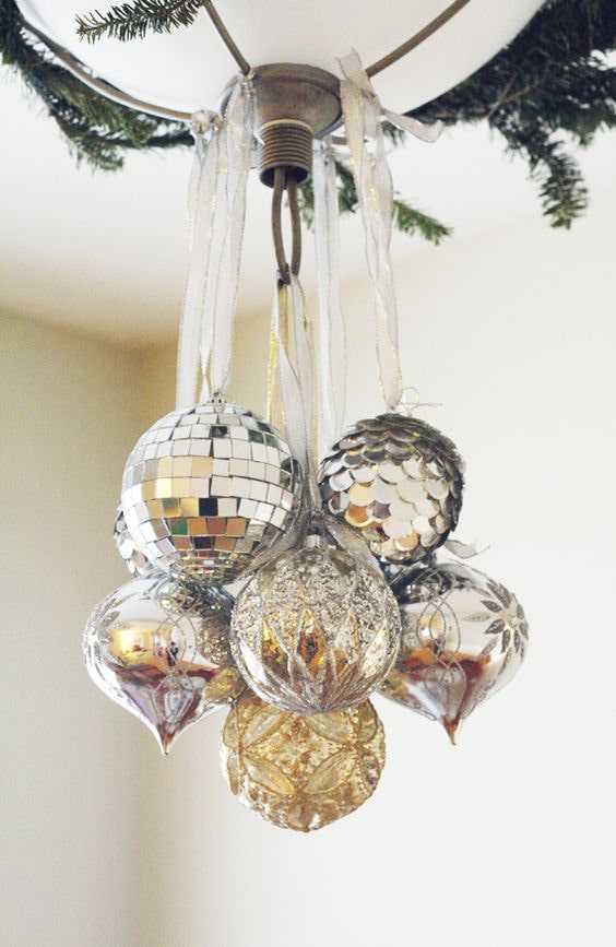 Balls on the chandelier