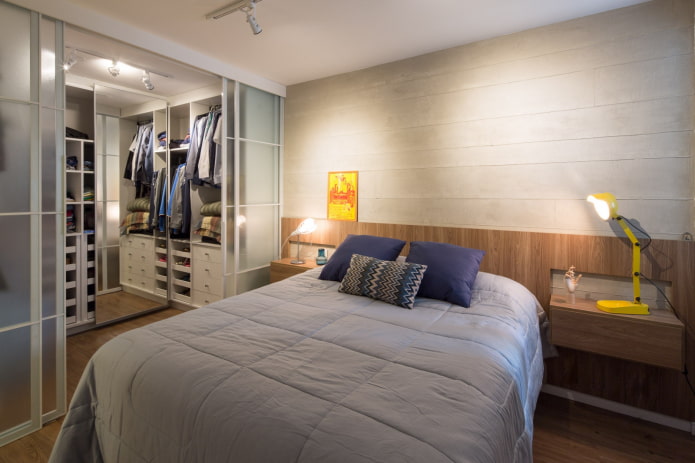 interior of a two-room apartment of 70 square meters